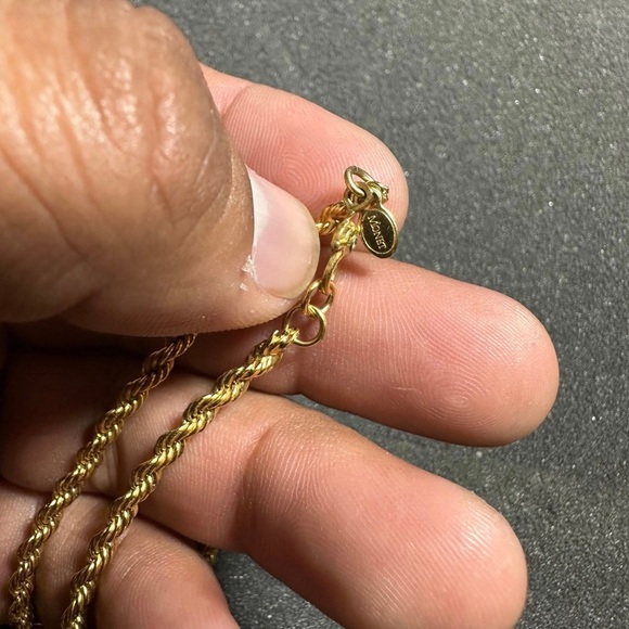 Vintage Sutton Gold Ornate Pendant Pocket Watch On 24” Monet Rope Chain Working - Picture 6 of 9